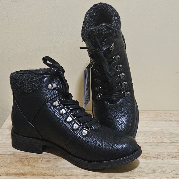 Muk Luks Shoes - MUK LUKS Hiker Denali/Women's/Ankle Boots/black/urban hiking/lace-up/size 11